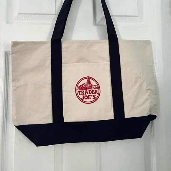 Trader Joe’s Large Canvas Tote Bag - Picture 2 of 5